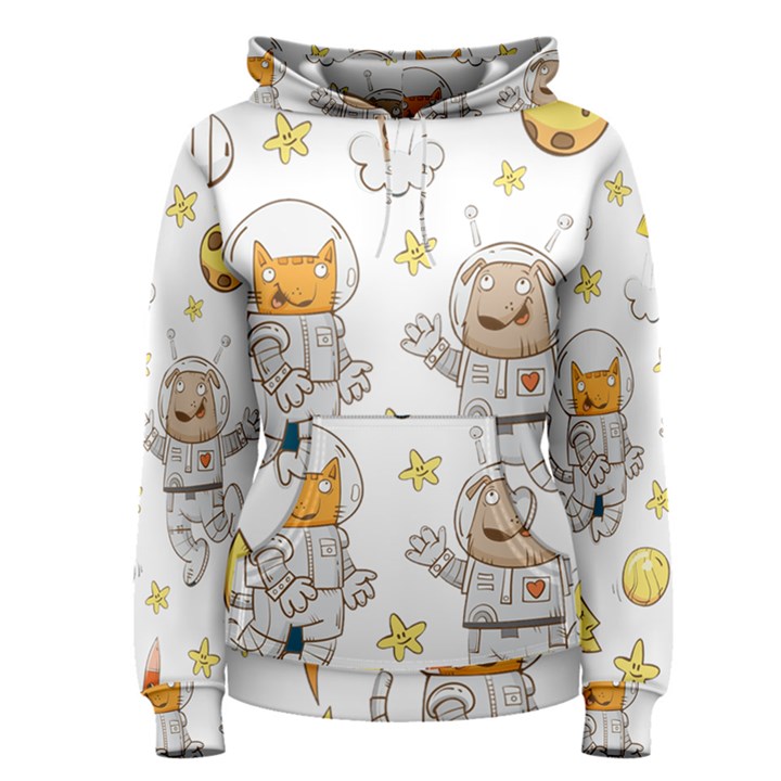 Astronaut-dog-cat-clip-art-kitten Women s Pullover Hoodie
