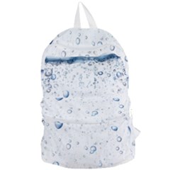 Blue Oxygen-bubbles-in-the-water Foldable Lightweight Backpack