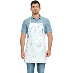 Blue Oxygen-bubbles-in-the-water Kitchen Apron