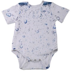 Blue Oxygen-bubbles-in-the-water Baby Short Sleeve Bodysuit by Sarkoni