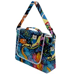 Cartoon Parody  Art Starry Night Van Gogh Box Up Messenger Bag by Sarkoni