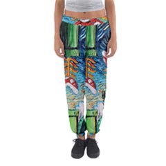 Game Starry Night Doctor Who Van Gogh Parody Women s Jogger Sweatpants by Sarkoni