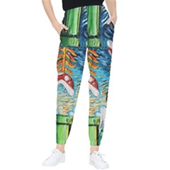 Game Starry Night Doctor Who Van Gogh Parody Women s Tapered Pants by Sarkoni