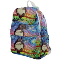 Cartoon Starry Night Art Van Gogh Parody Top Flap Backpack