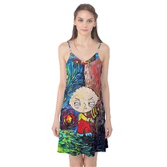 Cartoon Starry Night Vincent Van Gogh Camis Nightgown 