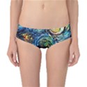 Dog Cartoon Starry Night Print Van Gogh Parody Classic Bikini Bottoms View1