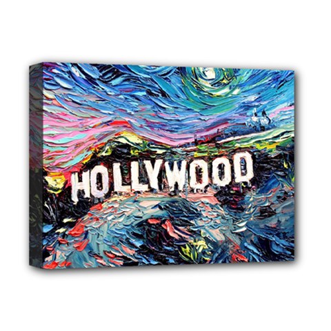 Hollywood Art Starry Night Van Gogh Deluxe Canvas 16  X 12  (stretched) 