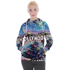 Hollywood Art Starry Night Van Gogh Women s Hooded Pullover by Sarkoni