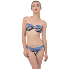 Hollywood Art Starry Night Van Gogh Classic Bandeau Bikini Set