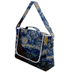 Mosaic Art Vincent Van Gogh s Starry Night Box Up Messenger Bag by Sarkoni