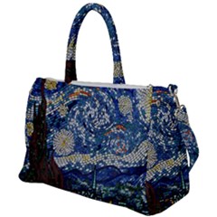 Mosaic Art Vincent Van Gogh s Starry Night Duffel Travel Bag