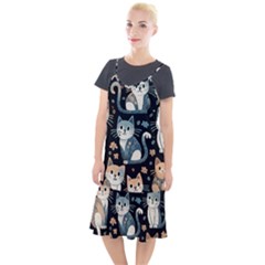 Cats Pattern Camis Fishtail Dress by Valentinaart