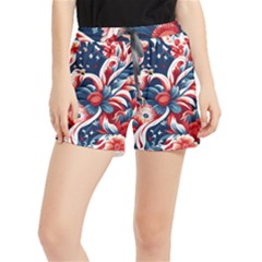 America pattern Women s Runner Shorts