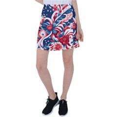 America pattern Tennis Skirt