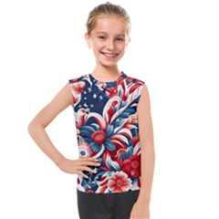 America pattern Kids  Mesh Tank Top