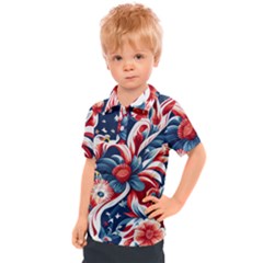 America pattern Kids  Polo T-Shirt