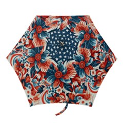 America Pattern Mini Folding Umbrellas by Valentinaart