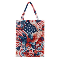 America Pattern Classic Tote Bag by Valentinaart