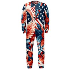 America Pattern Onepiece Jumpsuit (men) by Valentinaart