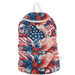 America Pattern Foldable Lightweight Backpack by Valentinaart