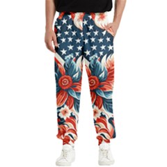 America Pattern Men s Elastic Waist Pants by Valentinaart