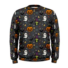 Halloween Pattern Bat Men s Sweatshirt