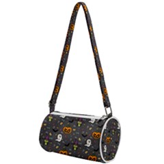 Halloween Pattern Bat Mini Cylinder Bag by Bangk1t