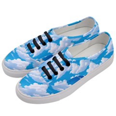 Sky Clouds Blue Cartoon Animated Women s Classic Low Top Sneakers