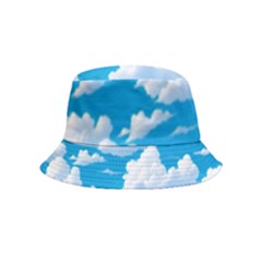 Sky Clouds Blue Cartoon Animated Bucket Hat (kids) by Bangk1t
