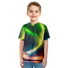 Lake Storm Neon Nature Kids  Sport Mesh T-shirt