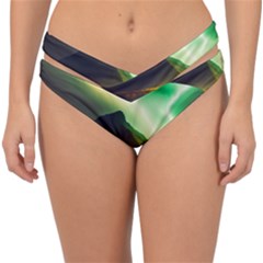 Aurora Lake Neon Colorful Double Strap Halter Bikini Bottoms by Bangk1t