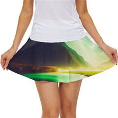 Aurora Lake Neon Colorful Women s Skort