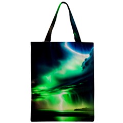 Lake Storm Neon Zipper Classic Tote Bag by Bangk1t