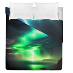 Lake Storm Neon Duvet Cover Double Side (queen Size) by Bangk1t