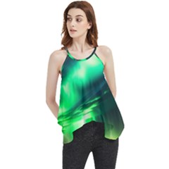 Lake Storm Neon Flowy Camisole Tank Top by Bangk1t