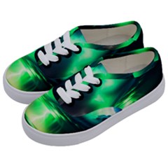 Lake Storm Neon Kids  Classic Low Top Sneakers by Bangk1t