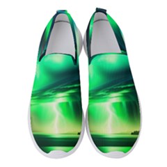 Lake Storm Neon Women s Slip On Sneakers by Bangk1t