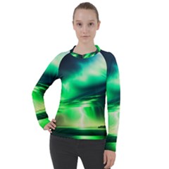 Lake Storm Neon Women s Pique Long Sleeve T-shirt