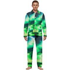 Lake Storm Neon Men s Long Sleeve Velvet Pocket Pajamas Set by Bangk1t