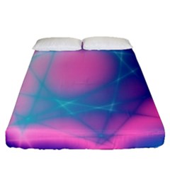 Geometry Abstract Pattern Hypercube Fitted Sheet (queen Size)