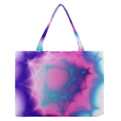 Geometry Abstract Pattern Hypercube Zipper Medium Tote Bag