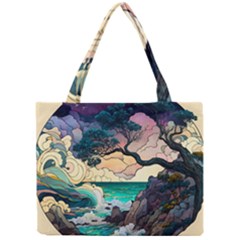 Tree Wave Ocean Mini Tote Bag