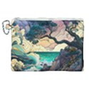 Tree Wave Ocean Canvas Cosmetic Bag (XL) View1