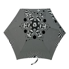 Pattern Illusion Fractal Mandelbrot Mini Folding Umbrellas by Bangk1t