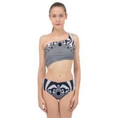 Pattern Illusion Fractal Mandelbrot Spliced Up Two Piece Swimsuit