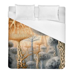 Garden Mushrooms Tree Flower Duvet Cover (full/ Double Size)