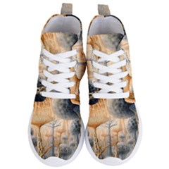 Garden Mushrooms Tree Flower Women s Lightweight High Top Sneakers