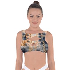 Garden Mushrooms Tree Flower Bandaged Up Bikini Top by Bangk1t