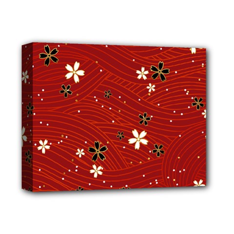 Flower Washi Floral Background Deluxe Canvas 14  X 11  (stretched)