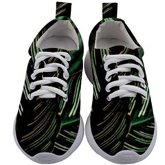 Calathea Leaves Strippe Line Kids Athletic Shoes